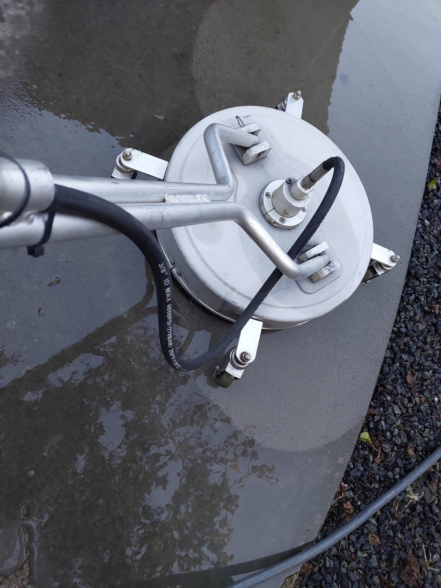 Driveway and concrete surface cleaning